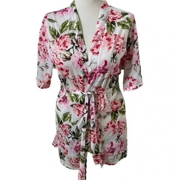 Show Me Your MuMu Brie Garden of Blooms Robe Floral One Size - Picture 2 of 5